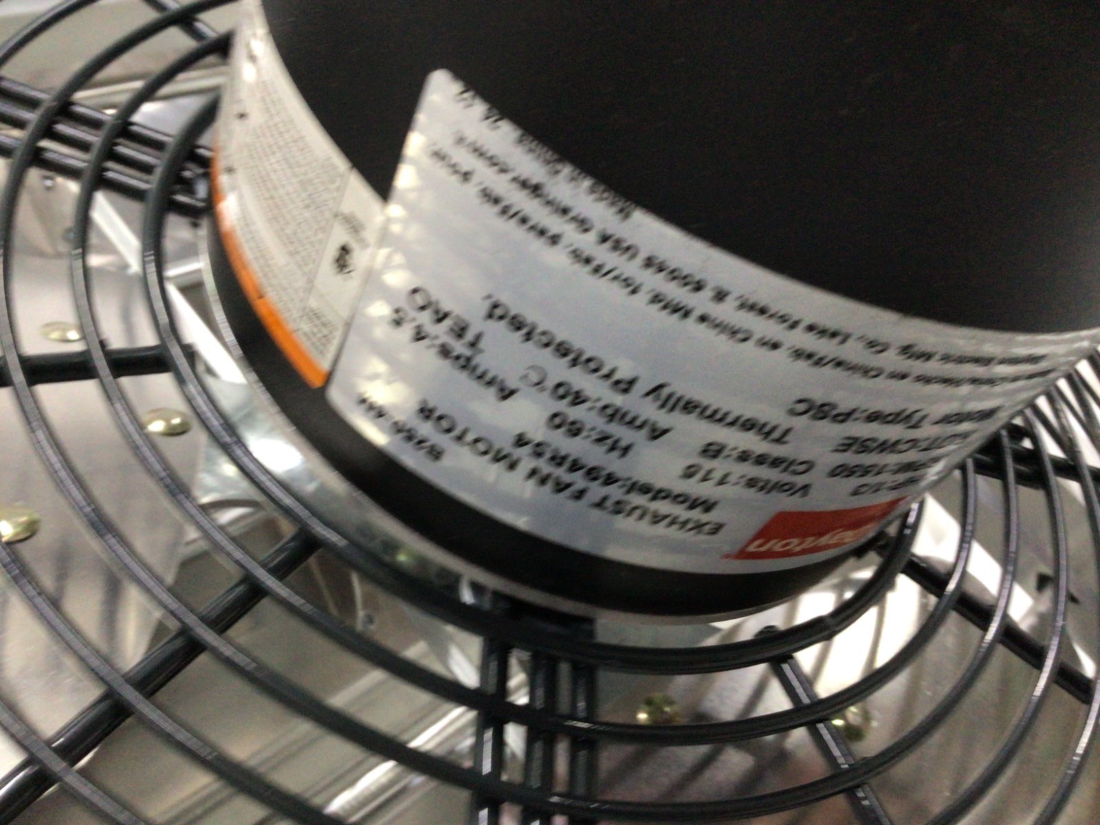 DAYTON – 484X44 Shutter Mount Exhaust Fan 20 in Blade 1/3 hp 1 ph