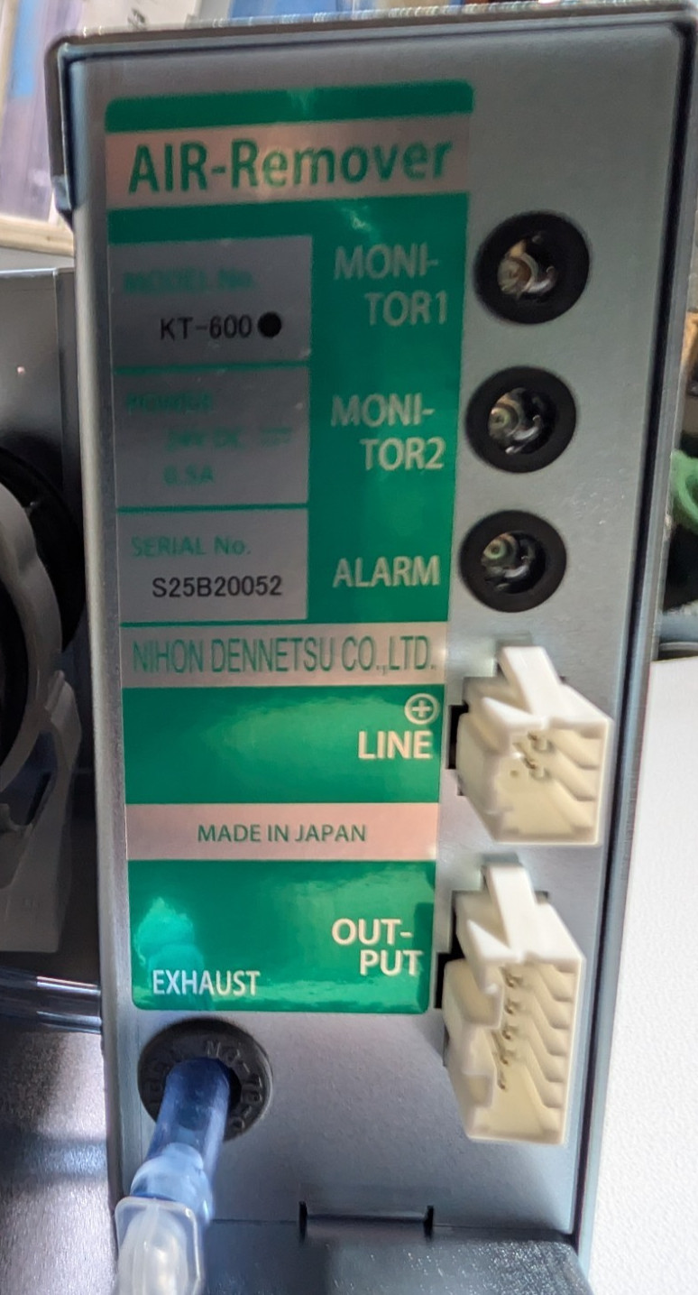 Nihon Dennetsu KT-600 Air Remover – 24 VDC – Fast Shipping! #Z37