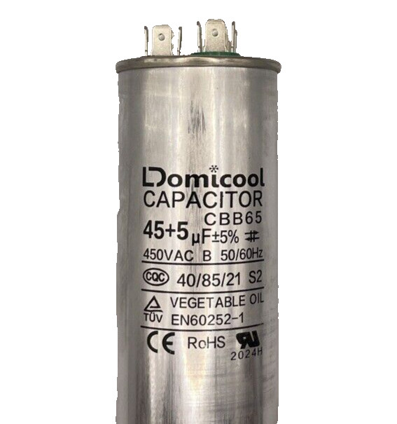45/5 MFD 240V/660V Dual Run Round Start AC Capacitor AC Motor Cool or Heat Pump
