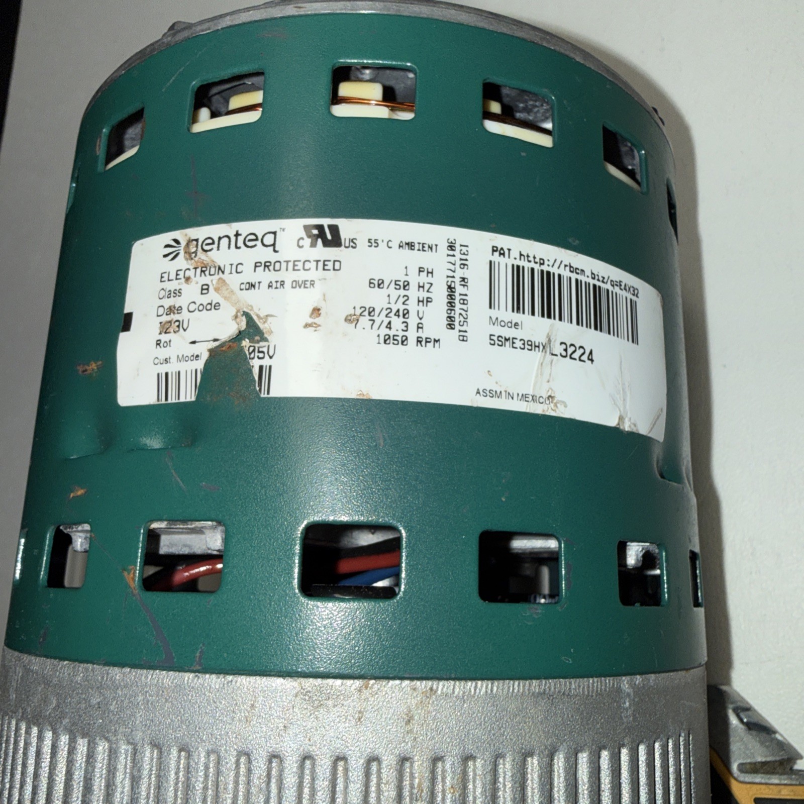 HP ECM Variable Speed Evergreen Blower Motor 2023, 1/2 HP, Model 5SME39HXL3224