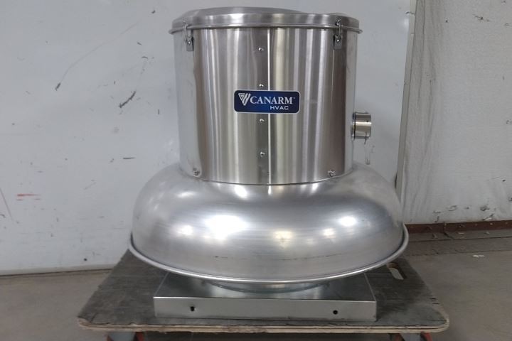 Canarm ALX150DB30100P 13-1/2 In Wheel Dia Centrifugal Downblast Roof Exhaust Fan
