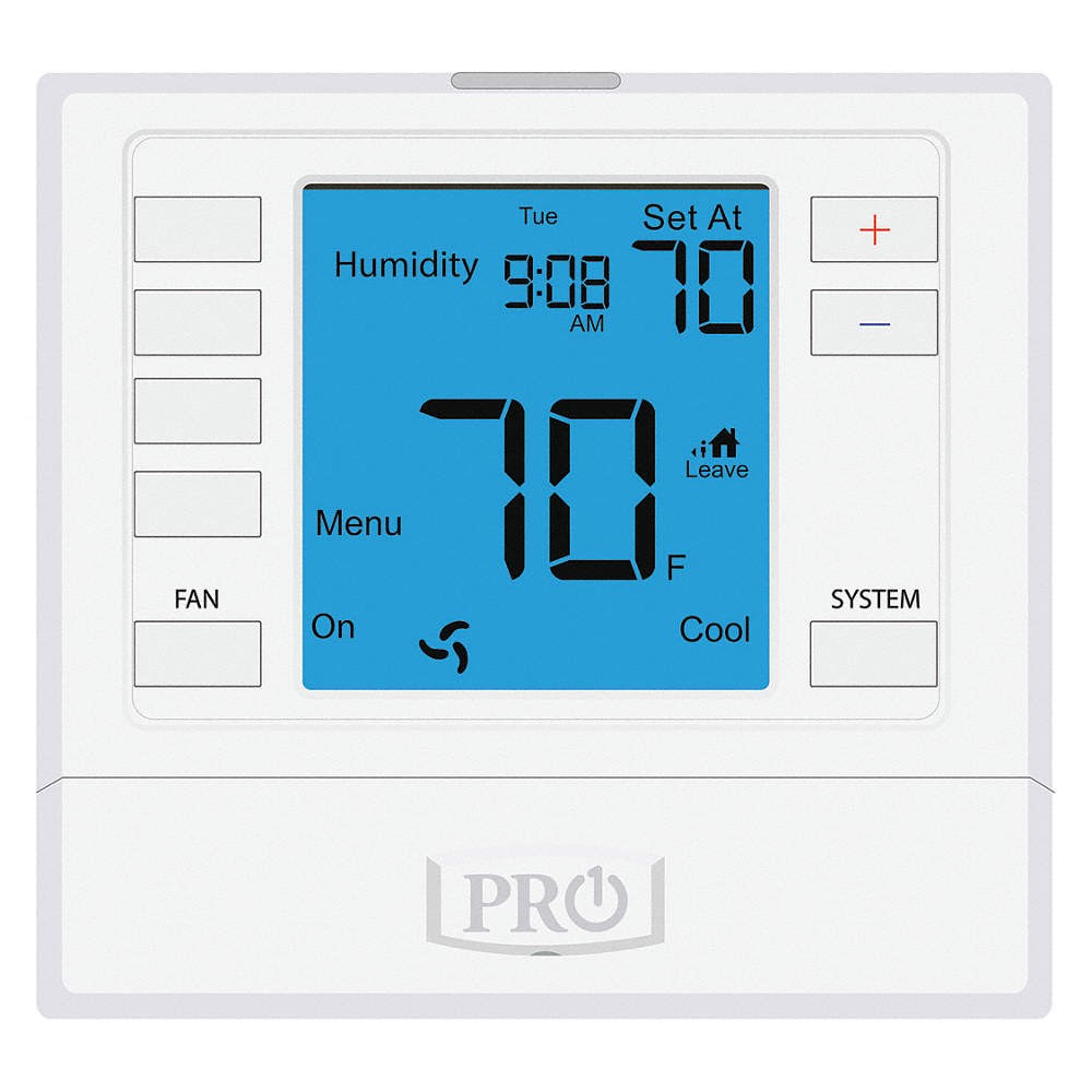 PRO1 IAQ Low Volt Prog Tstat Heat/Cool,24V AC 45KE88
