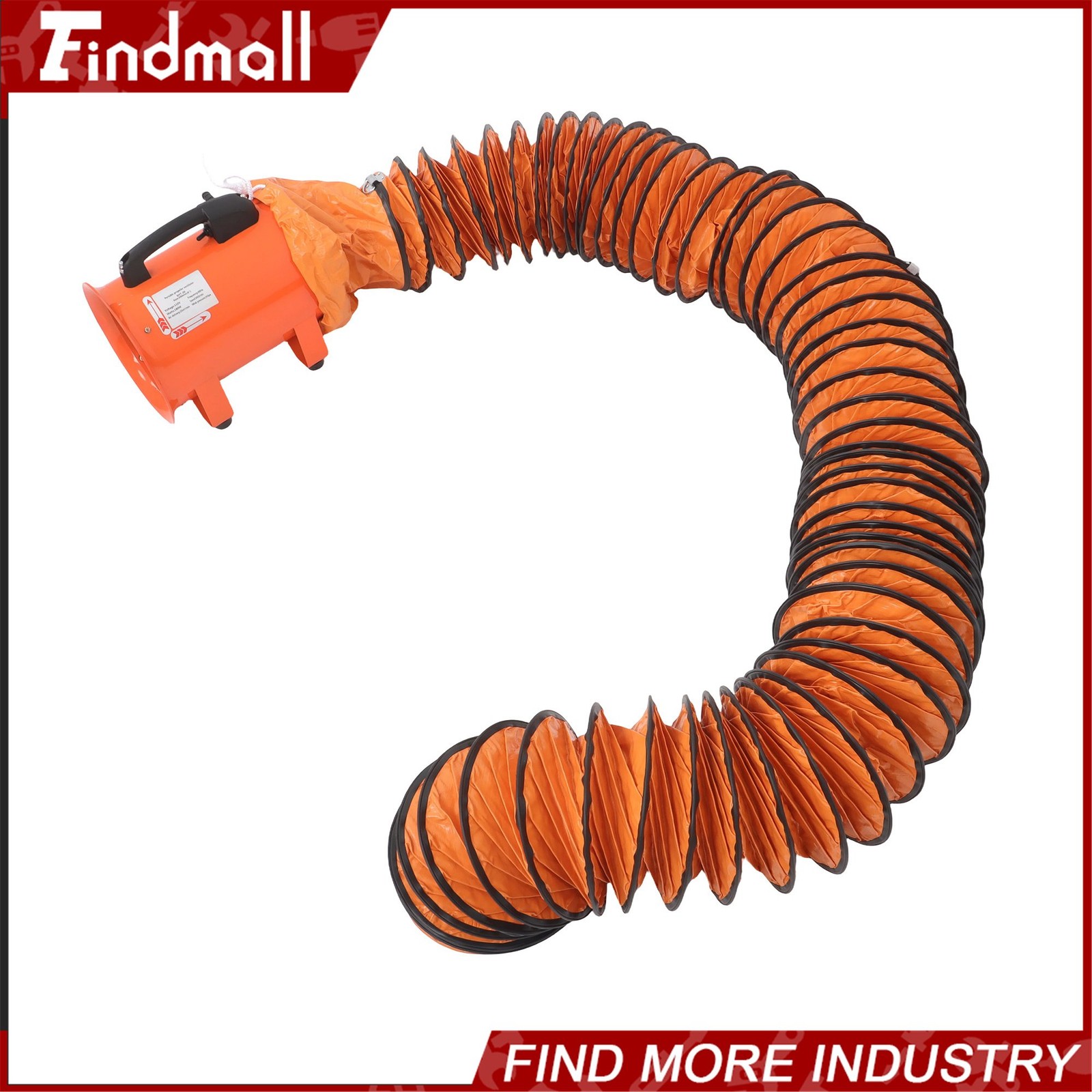 Findmall 8 Inch Portable Blower Fan 180W 900CFM 3450RPM with 33 Ft Duct Hose