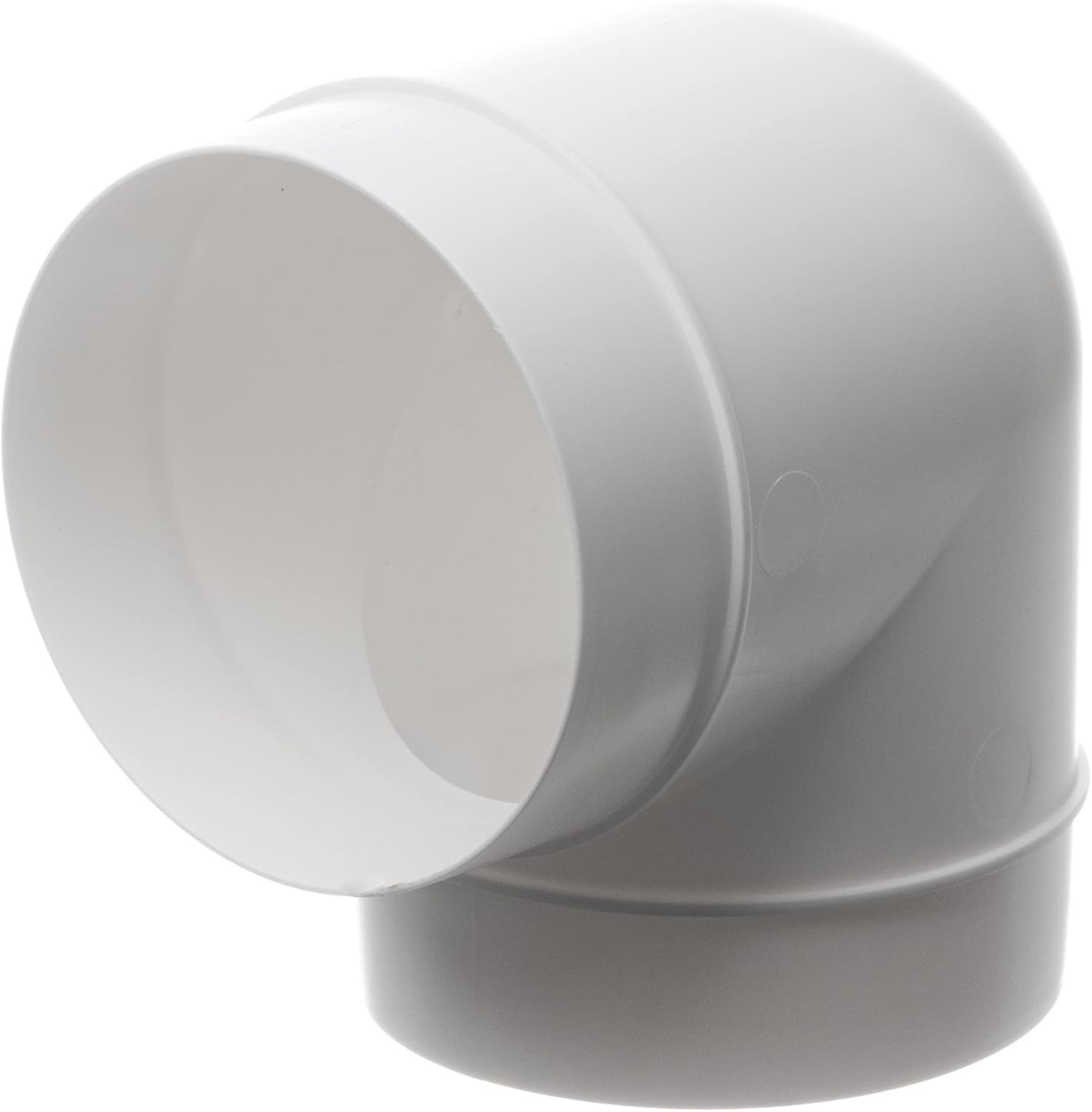 4 Inch 90 Degree round Duct Elbow Connector – Plastic Ventilation Pipe Bend Fitt