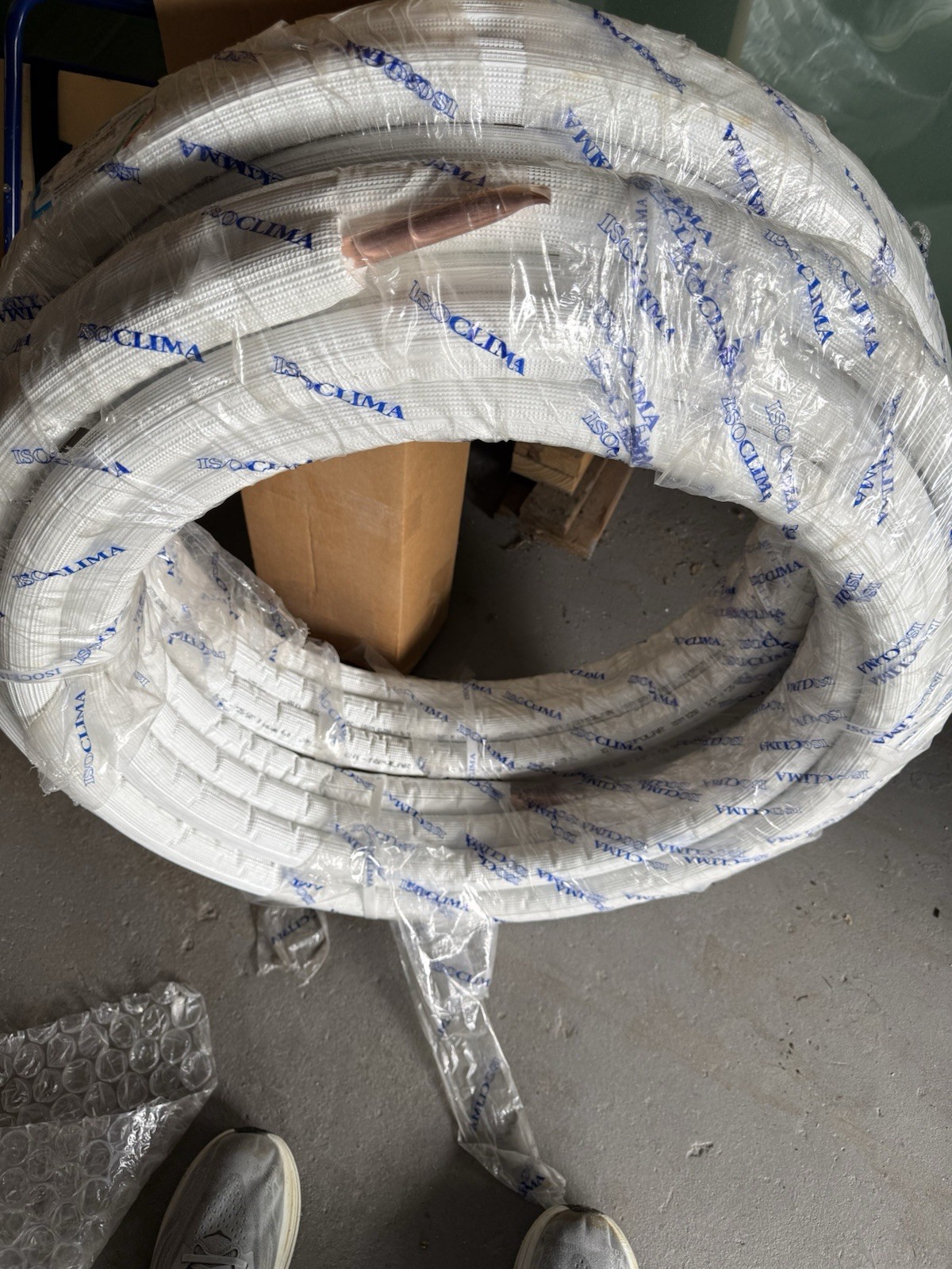 New 5/8” Line Set 1/2” Insulation Copper 5/8” 50’ Isopolar Italy ISO58-12-50