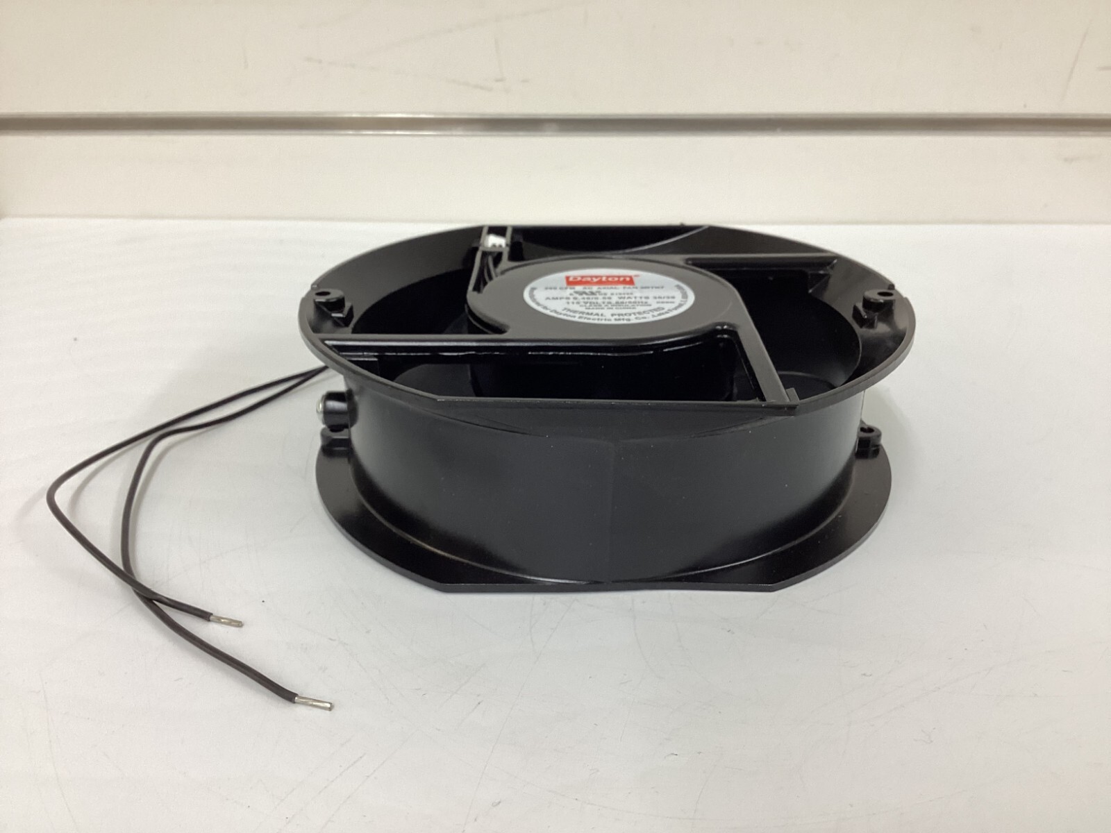 DAYTON 2RTK7 Standard Oblong Axial Fan: 6 3/4 in Ht, 2 in Dp, 124/112 cfm, IP20,