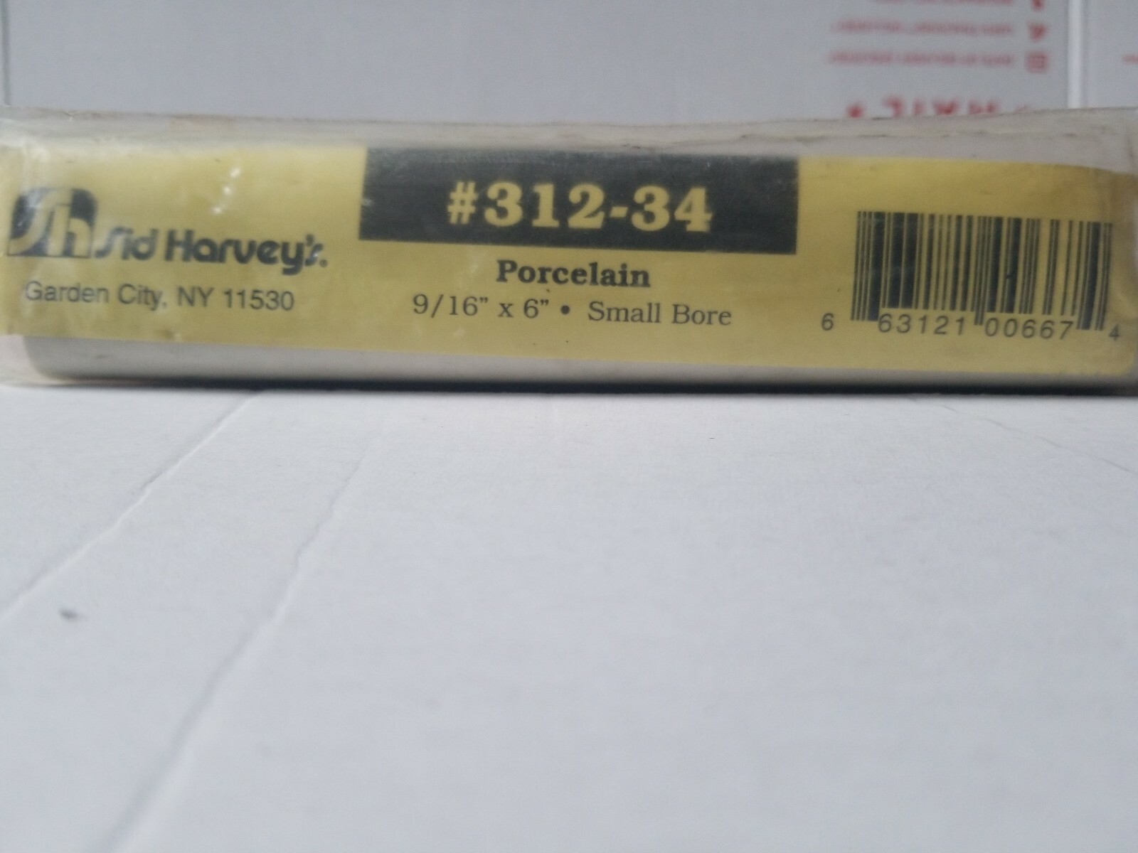 SID HARVEY’S 9/16″ X 6″ PORCELAIN, SMALL BORE (PART #312-34)