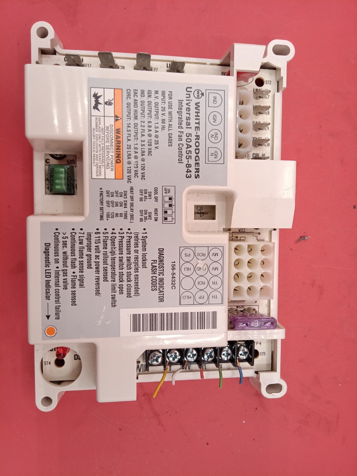 50A55-843 GENUINE WHITE-RODGERS OEM PART – NOT GENERIC – Furnace control board