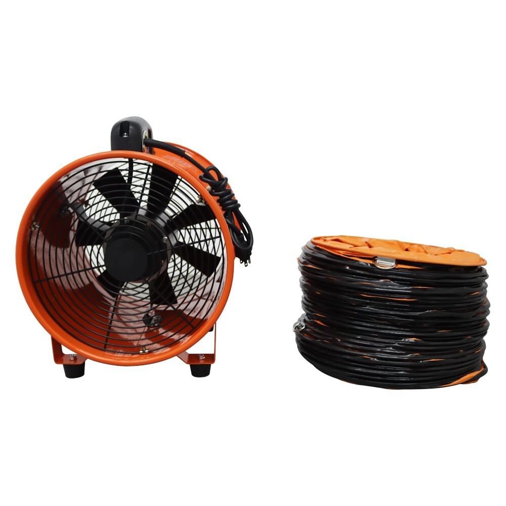 TECHTONGDA 12″ Electric Axial Fan Spray Booth Paint Fumes Blower 110V 77m³/min