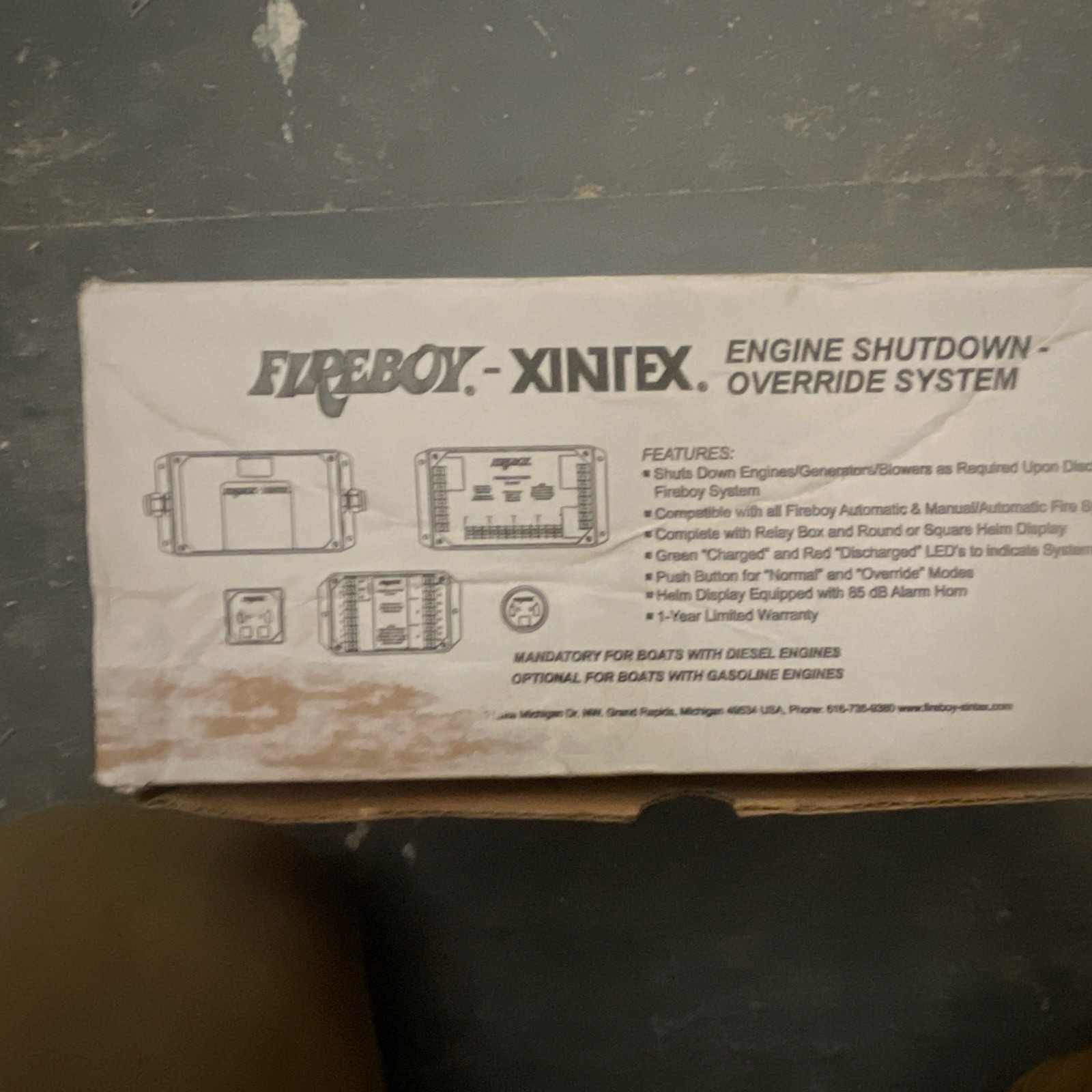 Fireboy-Xintex ES-3000-01 Engine Shutdown Override System 3 Circuit 12V 20A