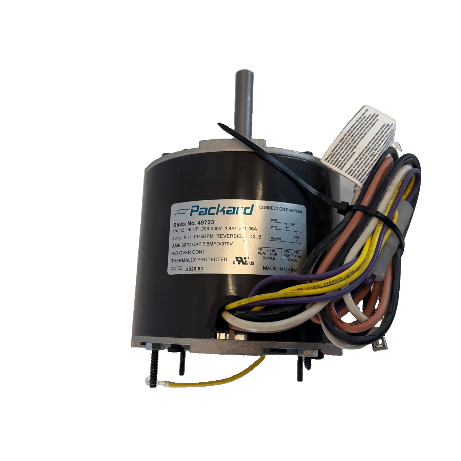Packard 42-Frame Multi-Fit 1/4-1/6HP Condenser Fan Motor 208-Volt-230-Volt 60Hz