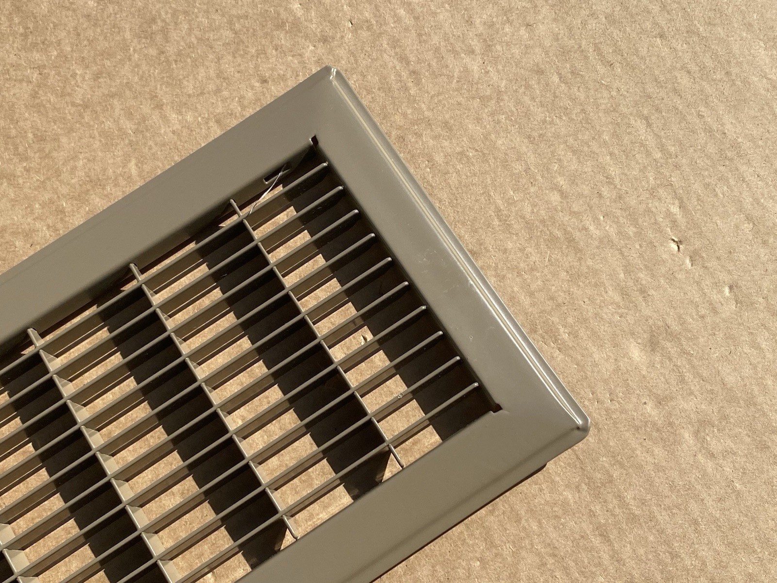 HVAC 4″ X 8″ or 8″ X 4″ Heavy Duty Walkable Floor Grille Fixed Blades Brown
