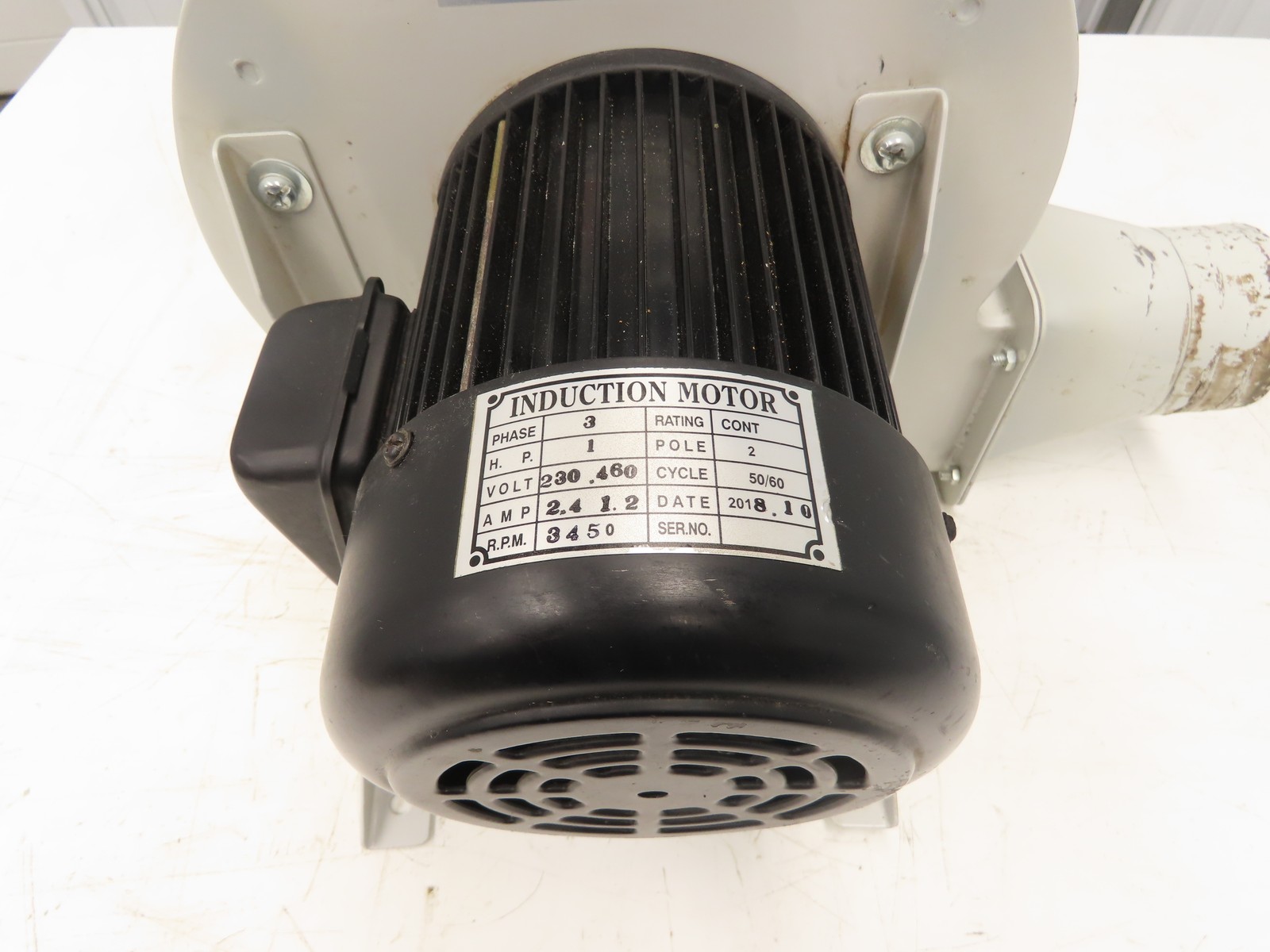 DM-400 10″ Centrifugal Fan Blower 1Hp 3450rpm 230/460V 3Ph 4″x 4″ Inlet/Outlet