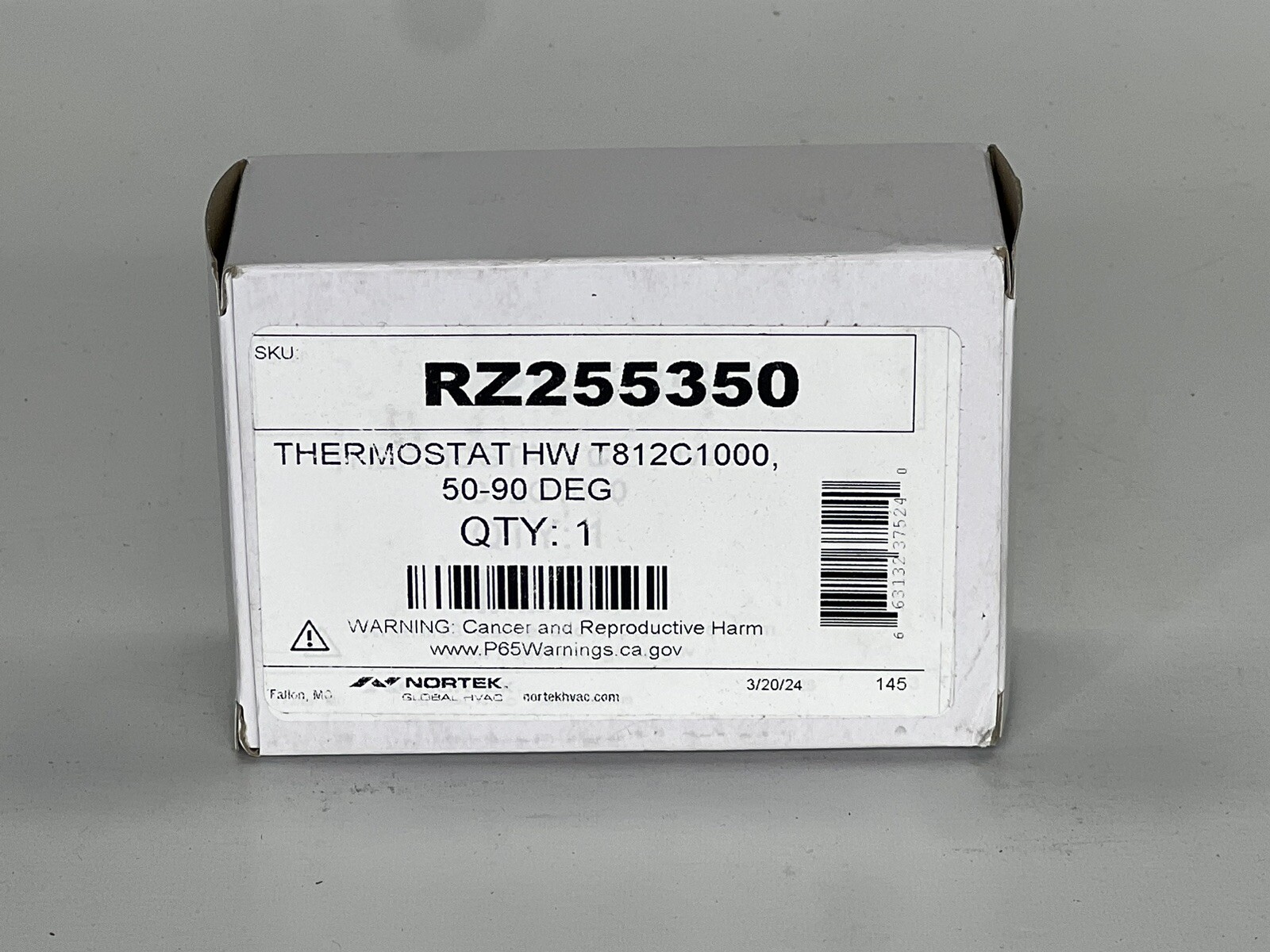 Honeywell Home T812C1000 24 Vac Heating & Cooling Thermostat – NEW