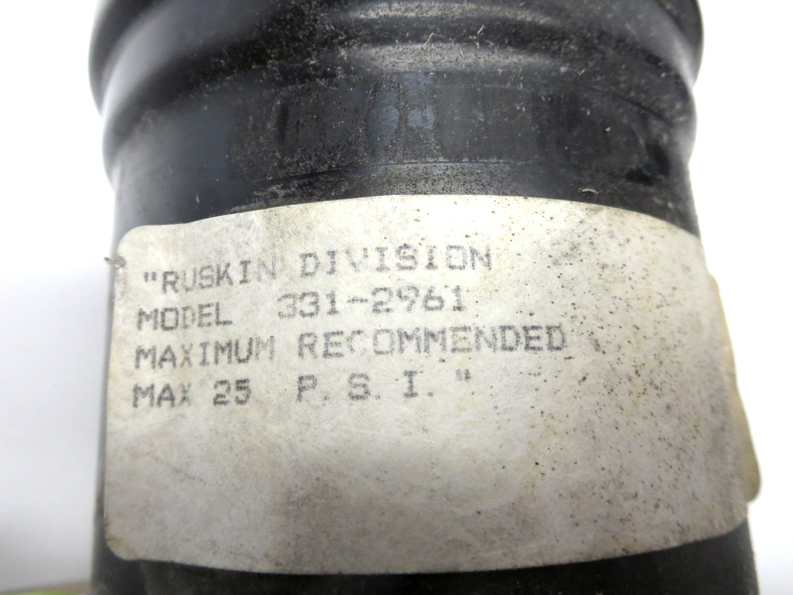 Ruskin Division 331-2961 Pneumatic Actuator W/Positioing Relay Used See Pics
