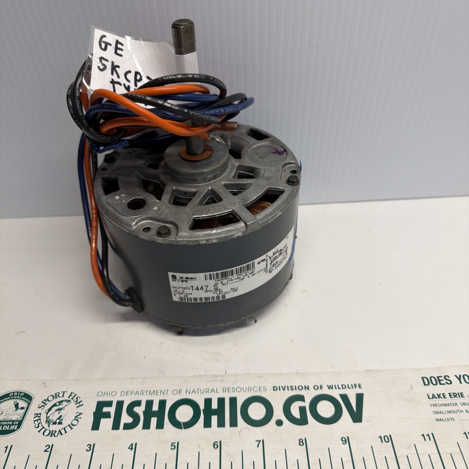 GE 5KCP39CGT447S BLOWER MOTOR 621720 1/8HP, 208/230V, 1.20A