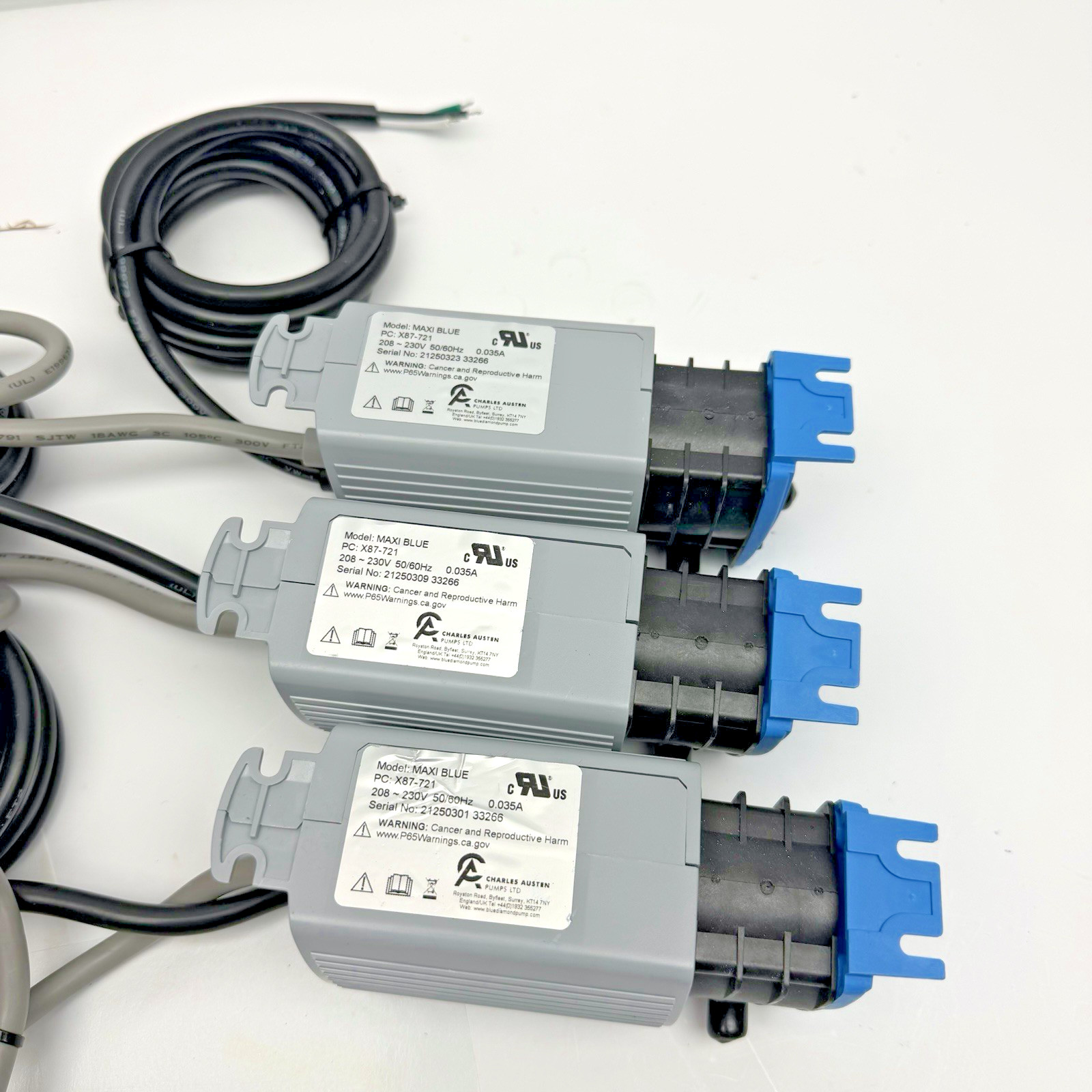 LOT OF 3 BLUE DIAMOND MAXI BLUE CONDENSATE PUMP