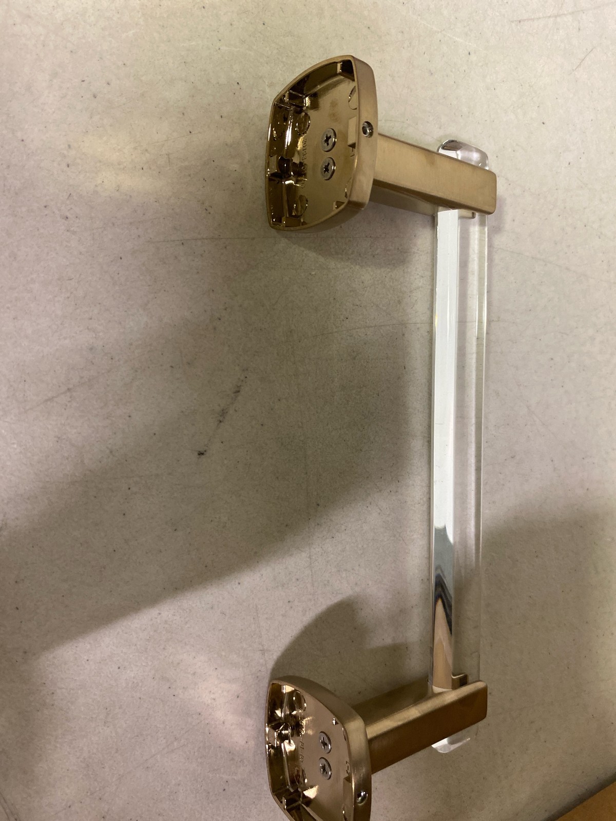 Brizo 694767-GLCL Allaria 8″ Towel Bar – Luxe Gold / Clear Acrylic