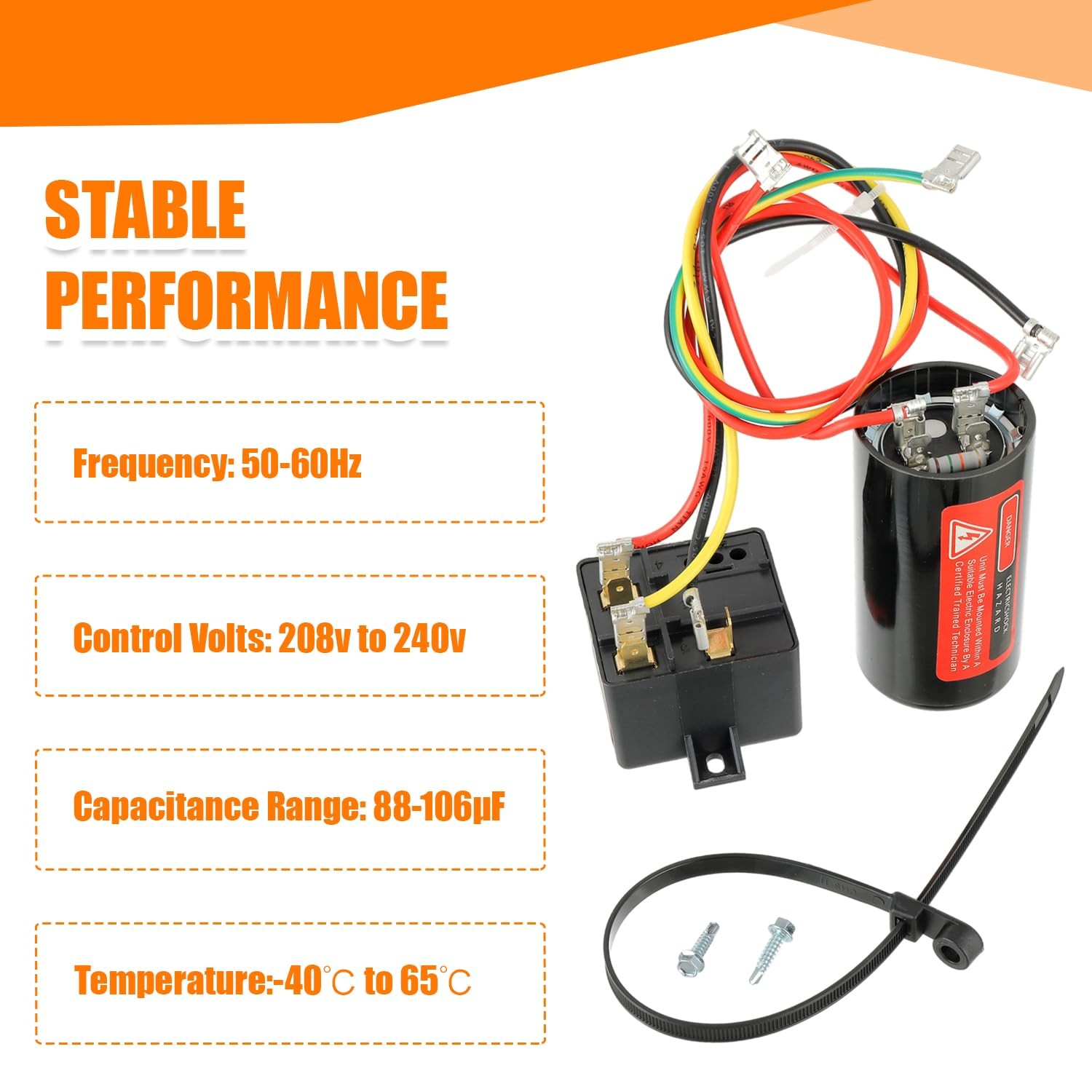 HUAREW CSR-U1 Hard Start Capacitor Kit, HVAC 5-2-1 Compressor Saver for 1 to…