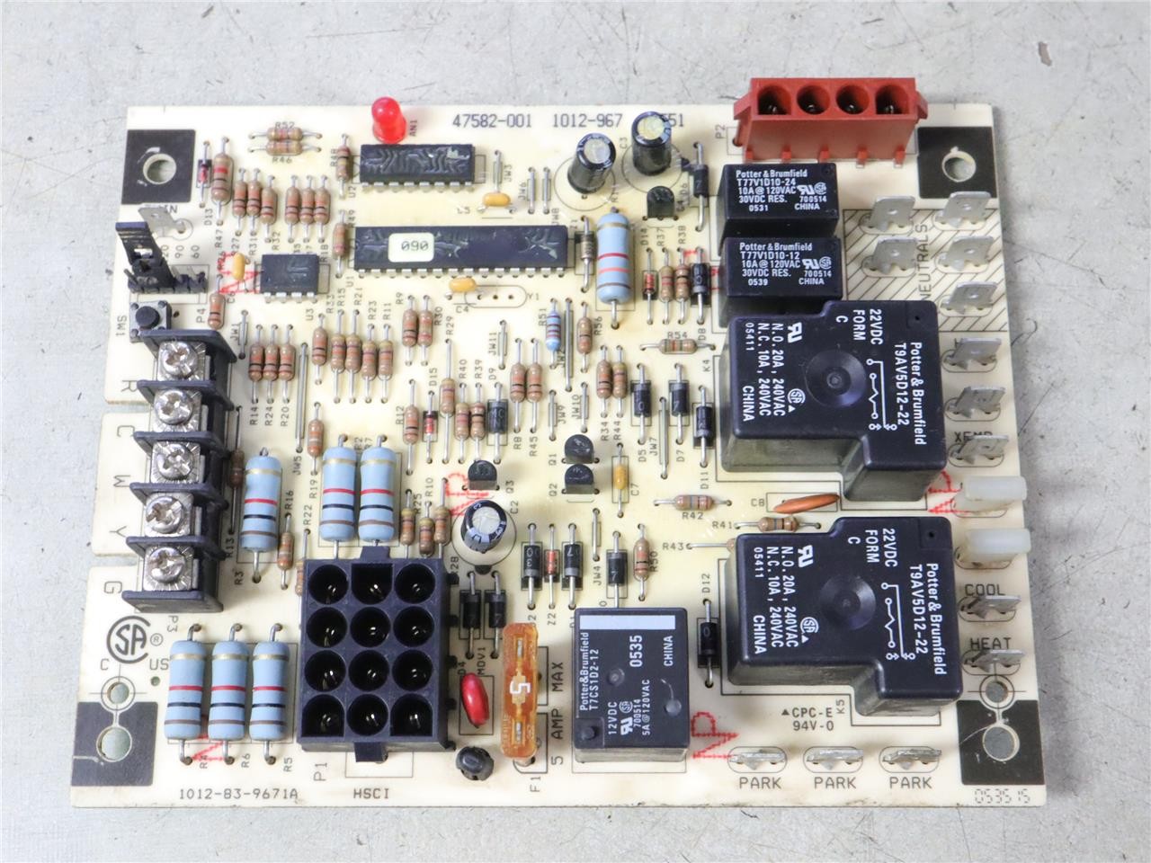 LENNOX 47582-001 Honeywell 1012-967 Furnace Control Circuit Board