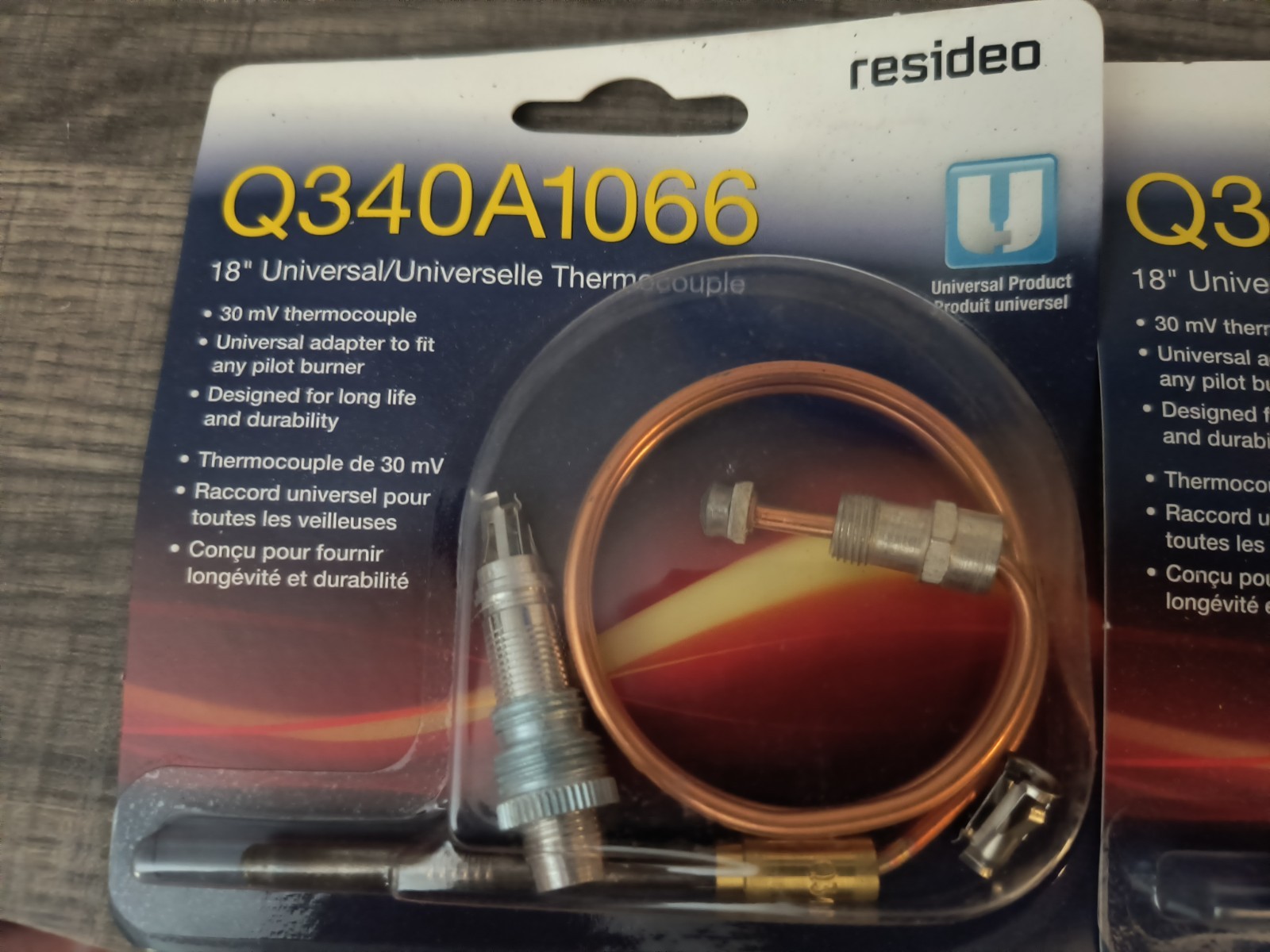 New Resideo Lot Of 2 Q340A1066 18″ Universal Thermocouple 30 mV Thermocouple
