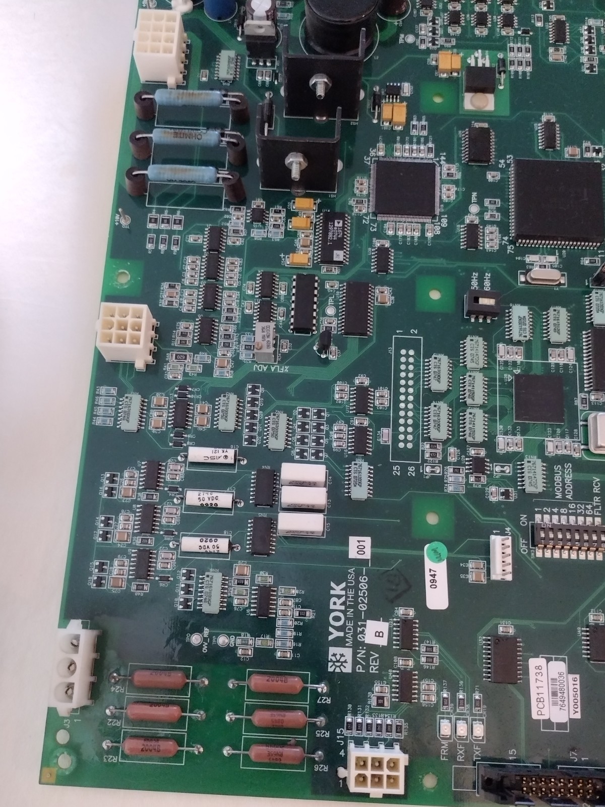 York Chiller Logic Board 031-02506-001 Rev B