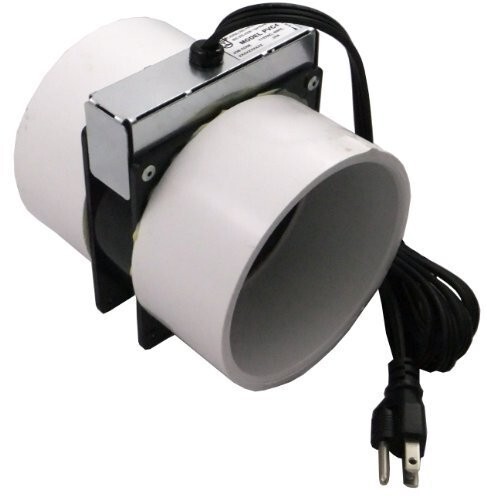Tjernlund 4″ PVC Booster Fan In Passive Radon Mitigation Corded