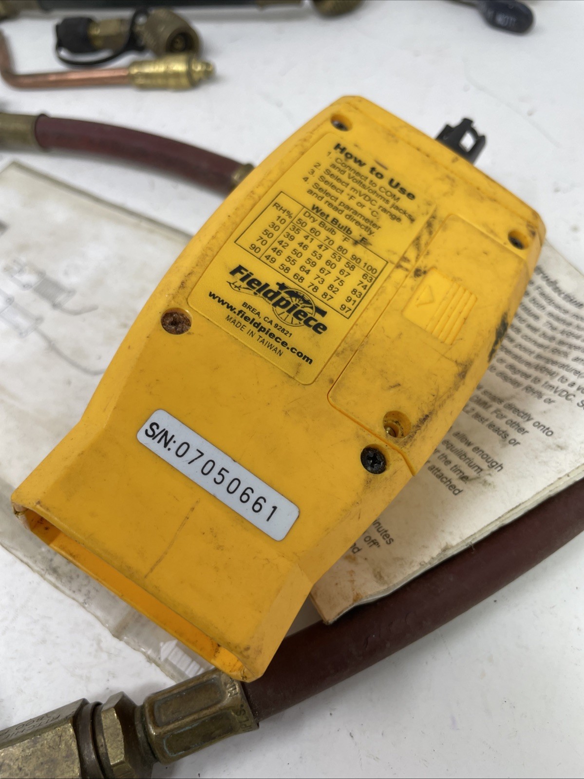 Yellow Jacket Refrigeration Freon Toy Feildpiece psychrometer lot sold not test!