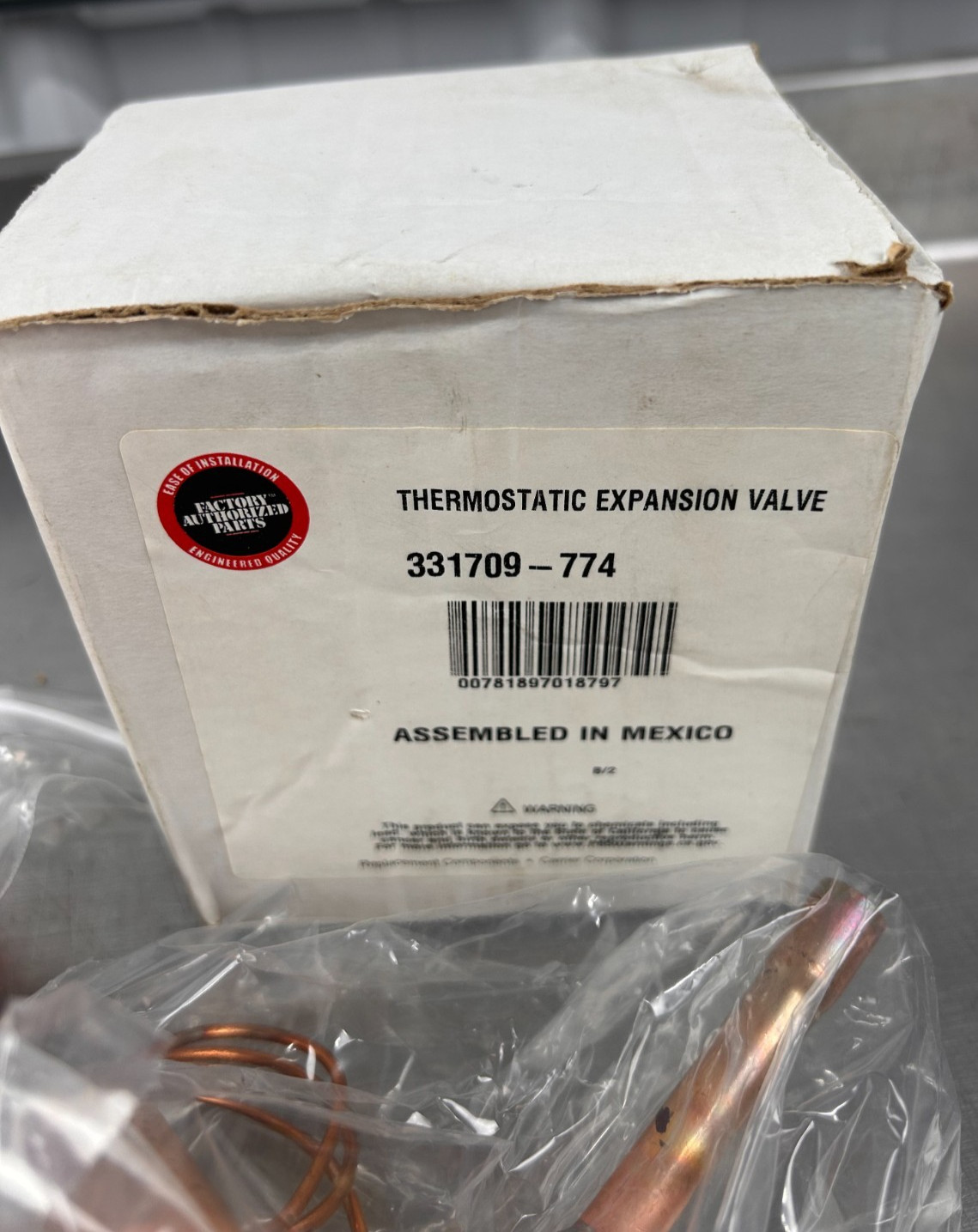 2.5 Ton R-410A Thermostatic Expansion Valve, 331709-774 New Open Box