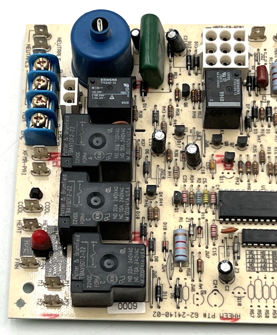 RHEEM 62-24140-02, 1028-83-928A, 1028-928 FURNACE CIRCUIT CONTROL BOARD