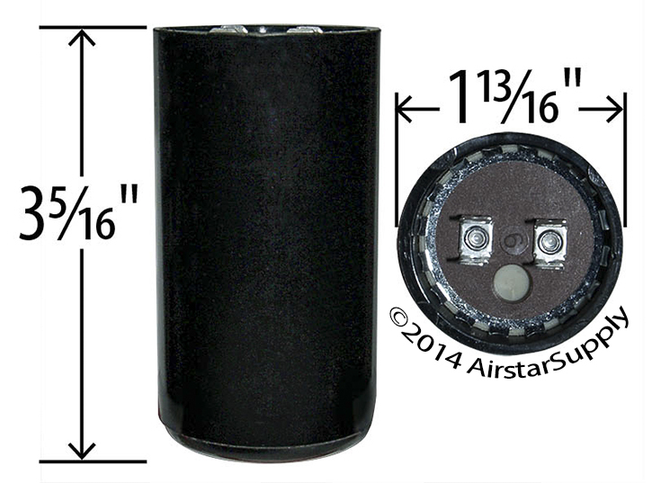 (2) PACK , USA 590-708 MFD uF Electric Motor Start Capacitor 110-125 V VAC HVAC