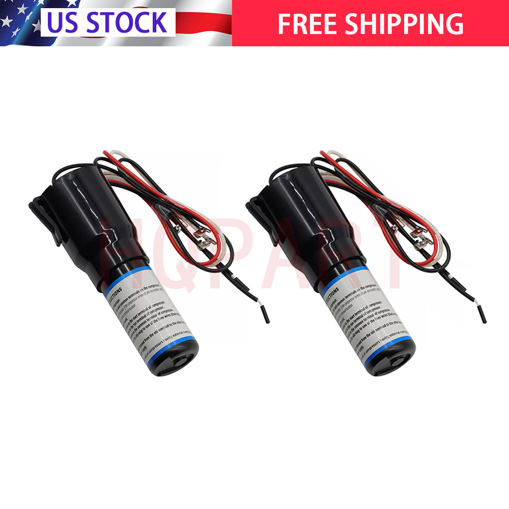RCO210 2Pcs 3 in 1 Relay Hard Start Capacitor Kits For Refrigerator 1/2HP 115VAC