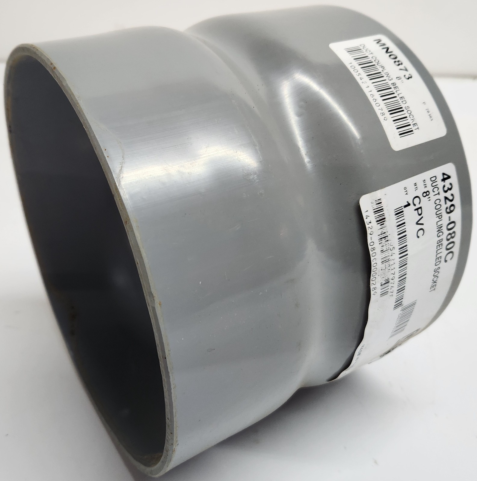 Spears 4329-080C 8″ CPVC Exhaust Duct Belled Coupling Socket