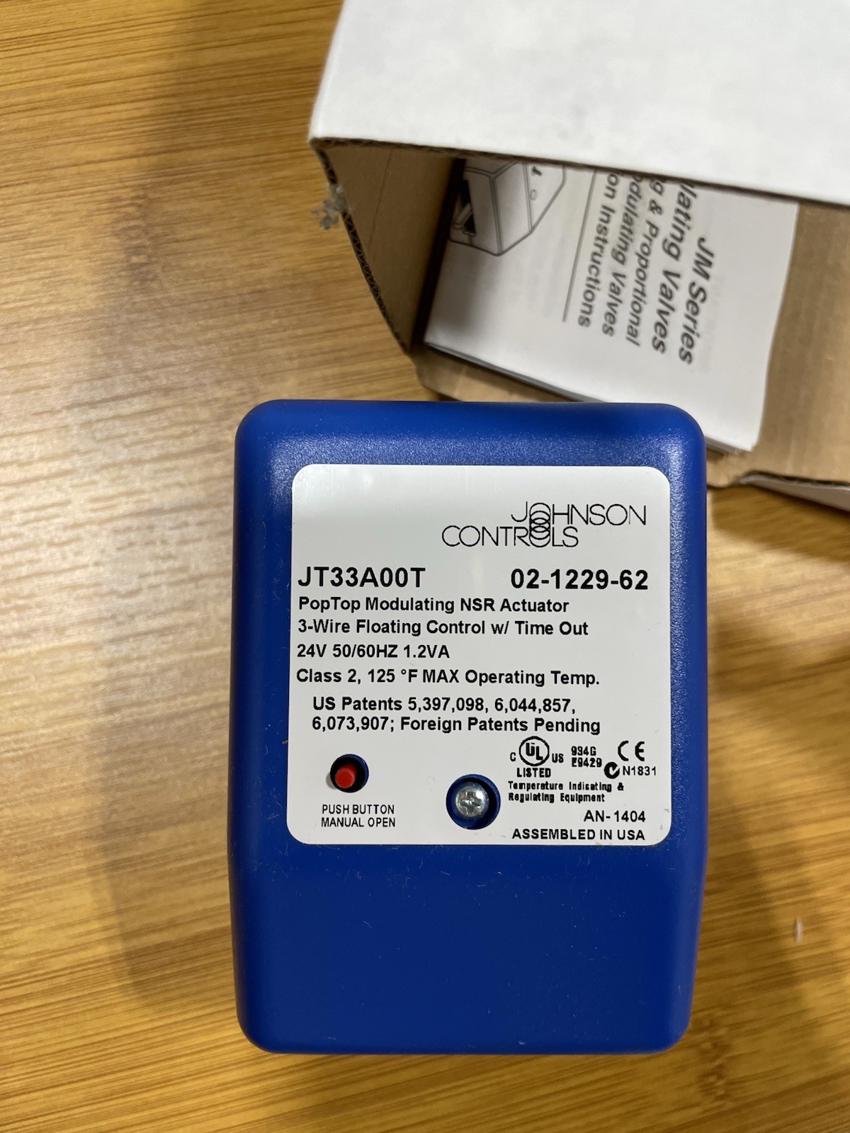 BRAND NEW Johnson Controls JT33A00T Modulating Actuator 3-Wire Floating Control