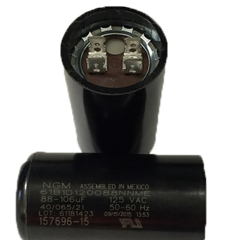 CENTURY 157696-15, 61181423, 61B1D120088NNME, Start Capacitor, 88-106 MFD, 125V