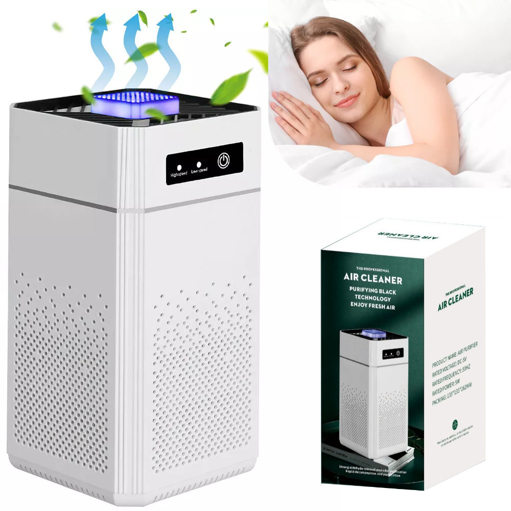 Home HEPA Air Purifier Air Cleaner for Allergies Smoke Mold Odor Dust Large Room