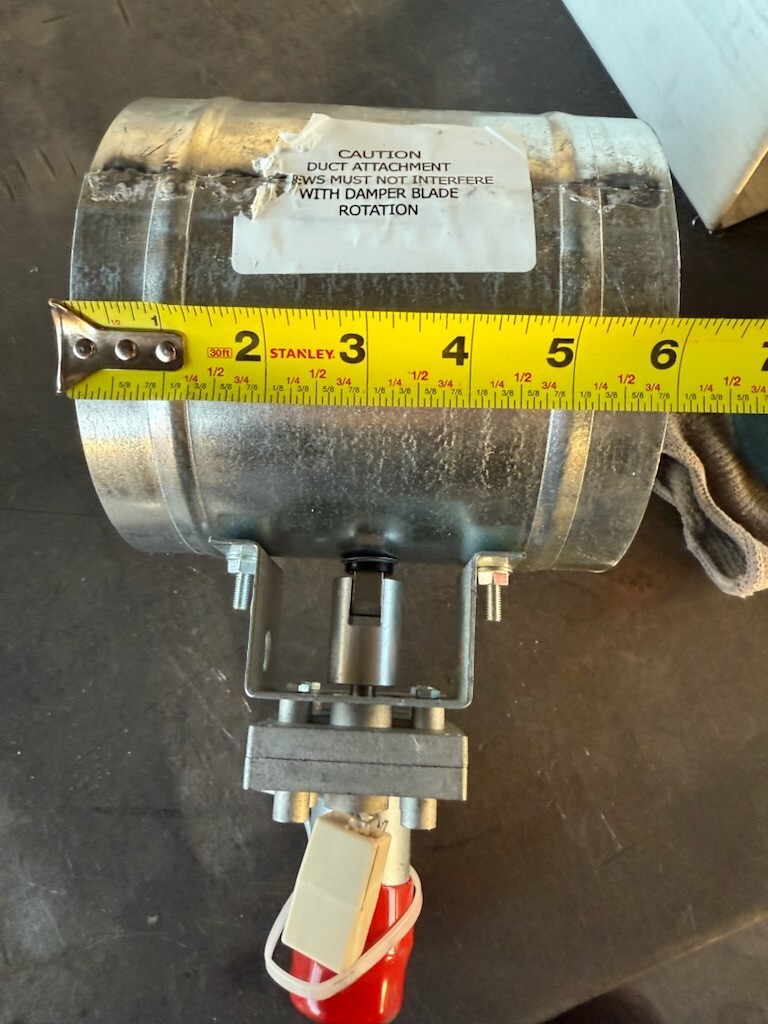 Ruskin ZPD25 6 inch round fire damper