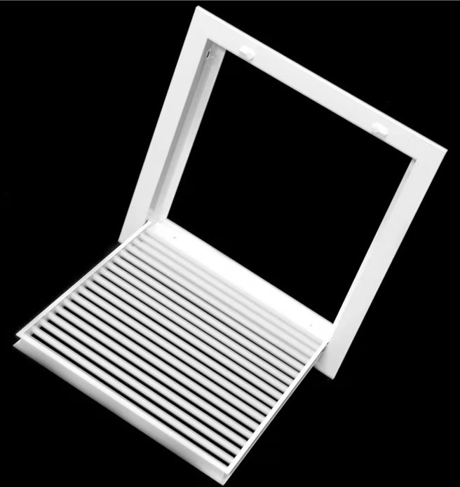 NIB! HVAC Premium Aluminum Return Air Filter Grille White 14×25” RFG1425AL-FNSKU