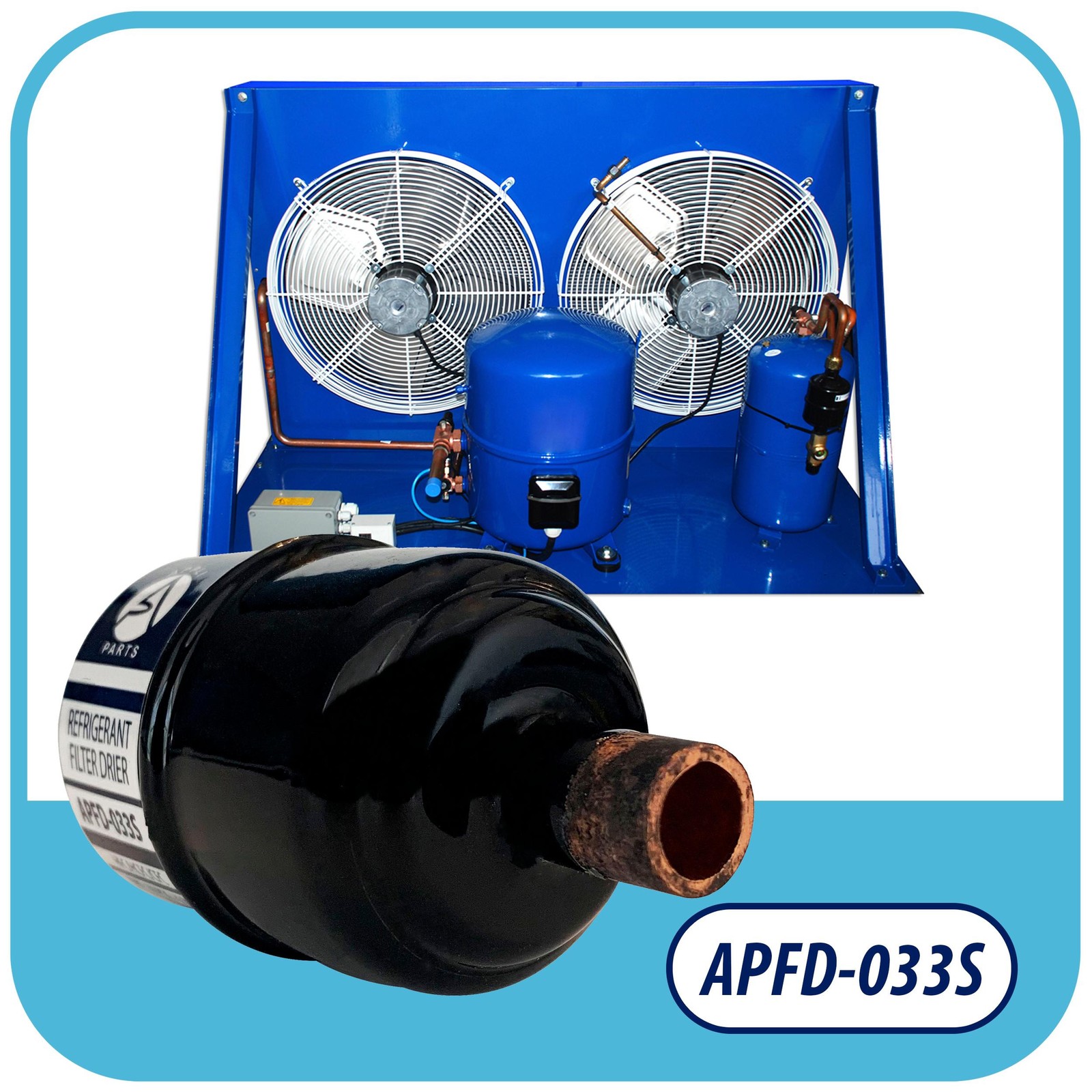 Appli Parts APFD-033S 3/8 in Liquid Line Refrigerant AC Filter Drier hvac Refrig