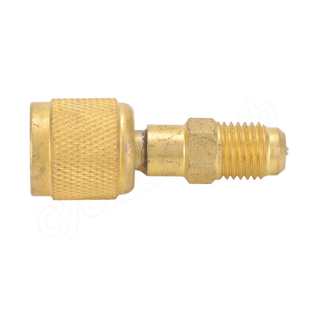 HVAC R32 Reverse Thread 1/4” Female, 1/4” Male Adapter For A2L R454B/R32 Tanks