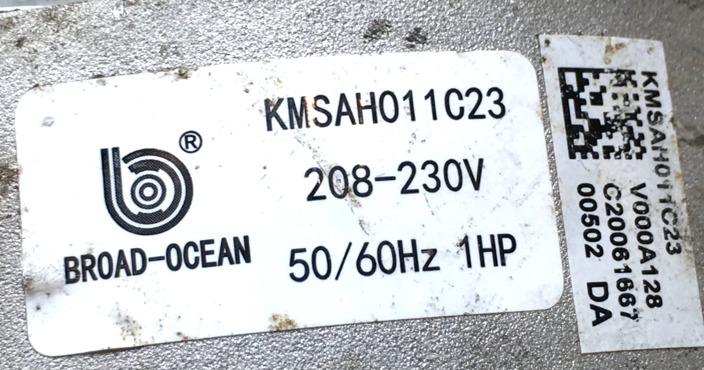 BROAD-OCEAN ZWK702E0756501 ECM Module ONLY S1-32436223465 230V 1HP used #W286