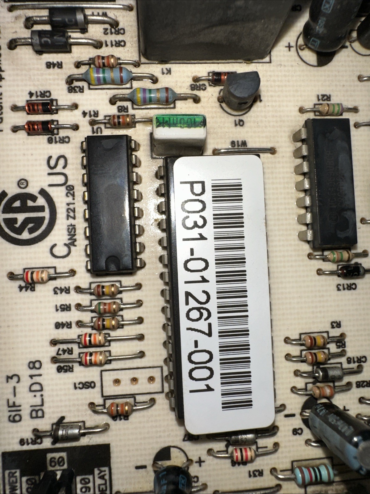 Furnace Control Circuit Board For York Coleman 031-01267-001A Test Working