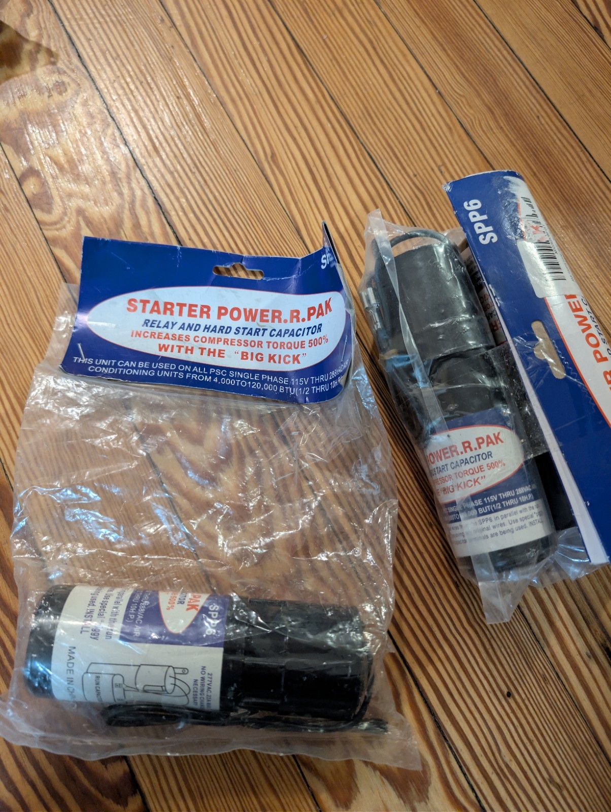 Starter Power R.PAK SPP6 Relay Hard Start Capacitor 40A 115-288V Air Conditioner