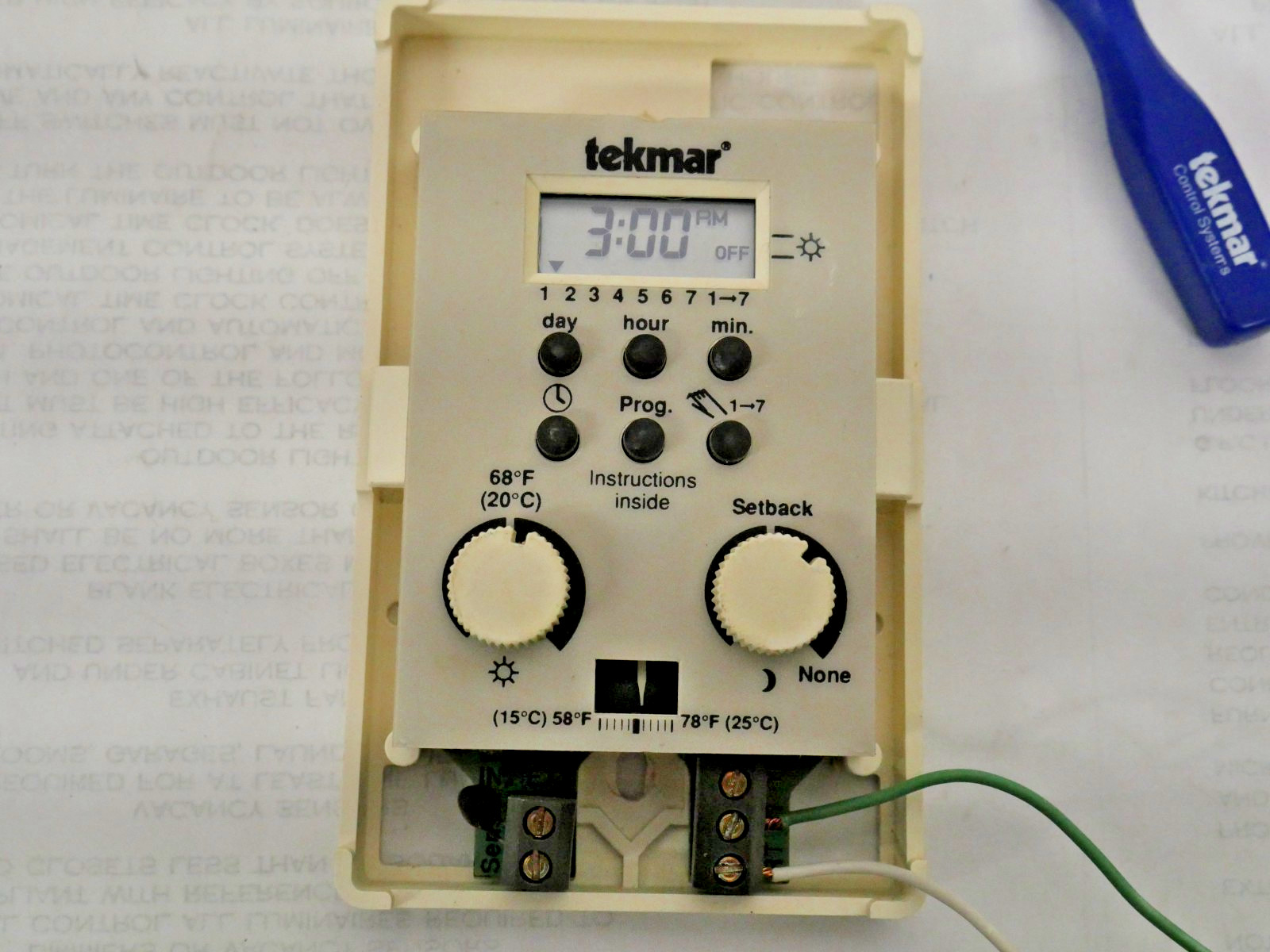 Tekmar 308 2K RTU READ DESCRIPTION