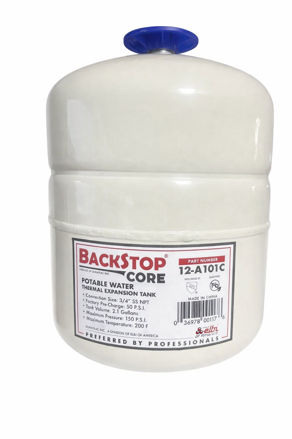Backstop Core 2.1 Gallon Potable Water Expansion Tank 3/4 NPT – Brand New