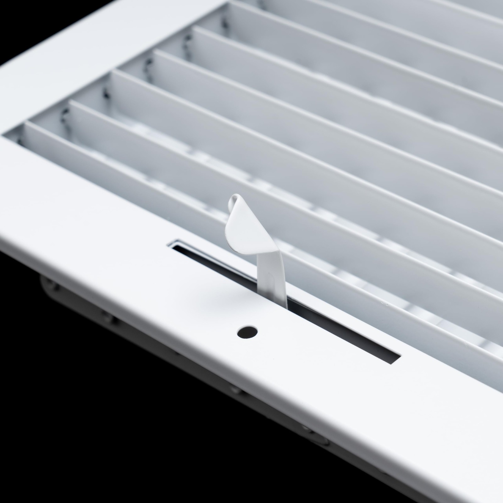 Handua 6×4 Steel Adjustable Air Supply Grille White Ceiling Wall Vent Cover