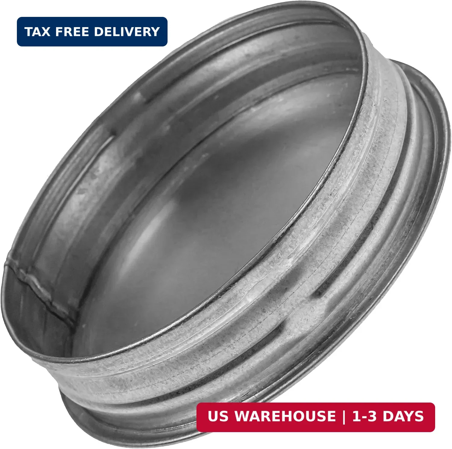 Vent Systems 4″ Inch Galvanized Steel Tee Cap – Heavy-Duty HVAC End Plug for Dry
