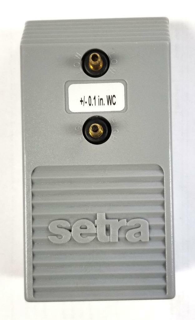 Setra 26410R1WB2DA1D Differential Pressure Transducer +/- 0.1″ WC 12-28 VDC