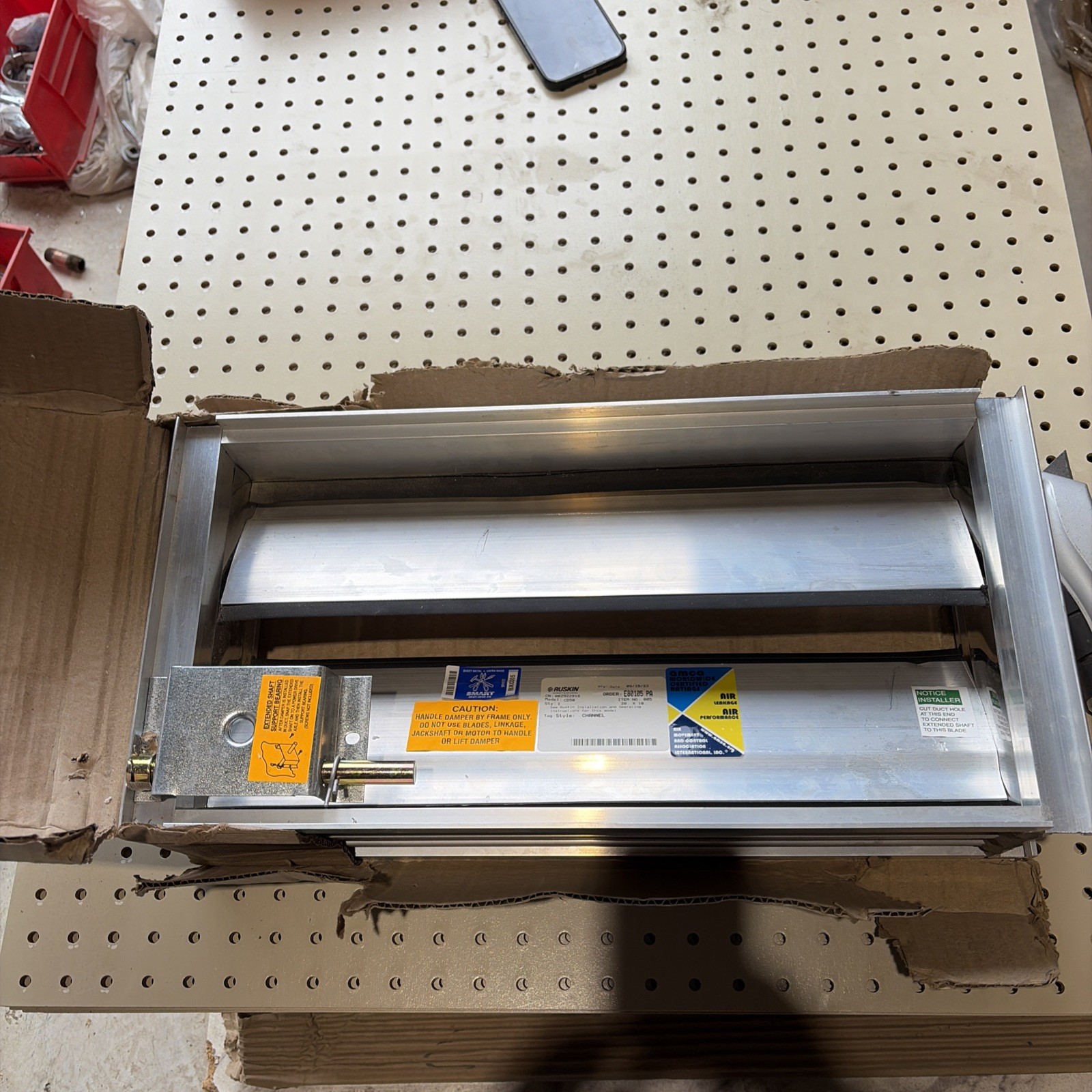RUSKIN CD50 20X10 Channel duct louvre