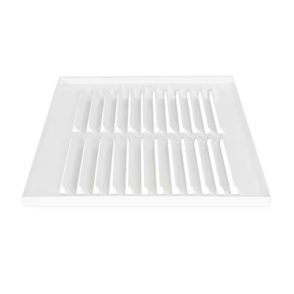14 In. X 6 In. Steel Return Air Grille, White